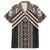 Maori Tukutuku Taniko Motifs Hawaiian Shirt Brown Poutama Mix Kowhaiwhai