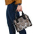 Maori Tukutuku Taniko Motifs Shoulder Handbag Brown Poutama Mix Kowhaiwhai