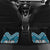 Maori Tukutuku Taniko Motifs Car Mats Turquoise Poutama Mix Kowhaiwhai