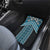 Maori Tukutuku Taniko Motifs Car Mats Turquoise Poutama Mix Kowhaiwhai
