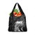 Polynesian Women's Day Grocery Bag Plumeria Passion - Black