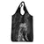 Polynesian Women's Day Grocery Bag Plumeria Passion - Black