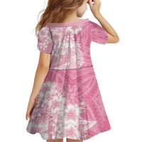 Polynesian Women's Day Family Matching Off Shoulder Long Sleeve Dress and Hawaiian Shirt Plumeria Passion - Pink LT7 - Polynesian Pride