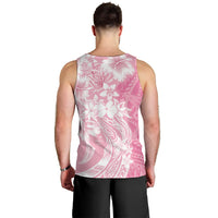 Polynesian Women's Day Men Tank Top Plumeria Passion - Pink LT7 - Polynesian Pride
