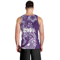 Polynesian Women's Day Men Tank Top Plumeria Passion - Purple LT7 - Polynesian Pride