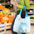 Polynesian Women's Day Grocery Bag Plumeria Passion - Turquoise