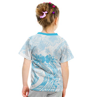 Polynesian Women's Day Kid T Shirt Plumeria Passion - Turquoise LT7 - Polynesian Pride