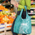 Polynesian Women's Day Grocery Bag Plumeria Passion - Teal