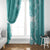 Polynesian Women's Day Window Curtain Plumeria Passion - Teal LT7 - Polynesian Pride