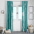 Polynesian Women's Day Window Curtain Plumeria Passion - Teal LT7 - Polynesian Pride