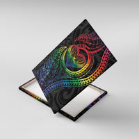 New Zealand Pride Canvas Wall Art Takatapui Rainbow Fern