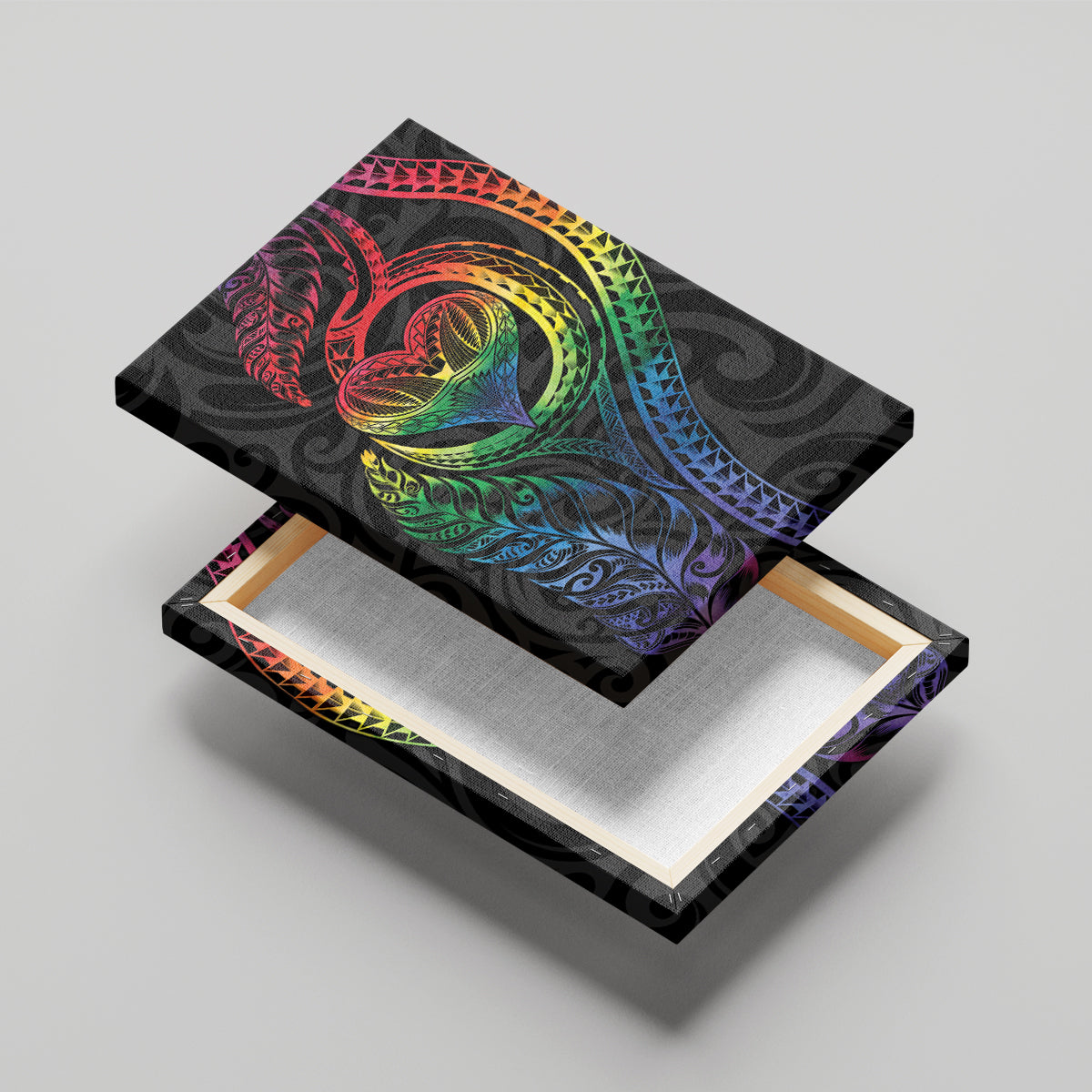 New Zealand Pride Canvas Wall Art Takatapui Rainbow Fern