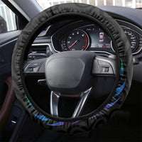 New Zealand Pride Steering Wheel Cover Takatapui Rainbow Fern