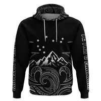 New Zealand Hoodie Maori Te Iwa o Matariki LT7 Black - Polynesian Pride