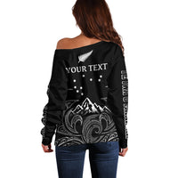 Personalised New Zealand Off Shoulder Sweater Maori Te Iwa o Matariki LT7 - Polynesian Pride