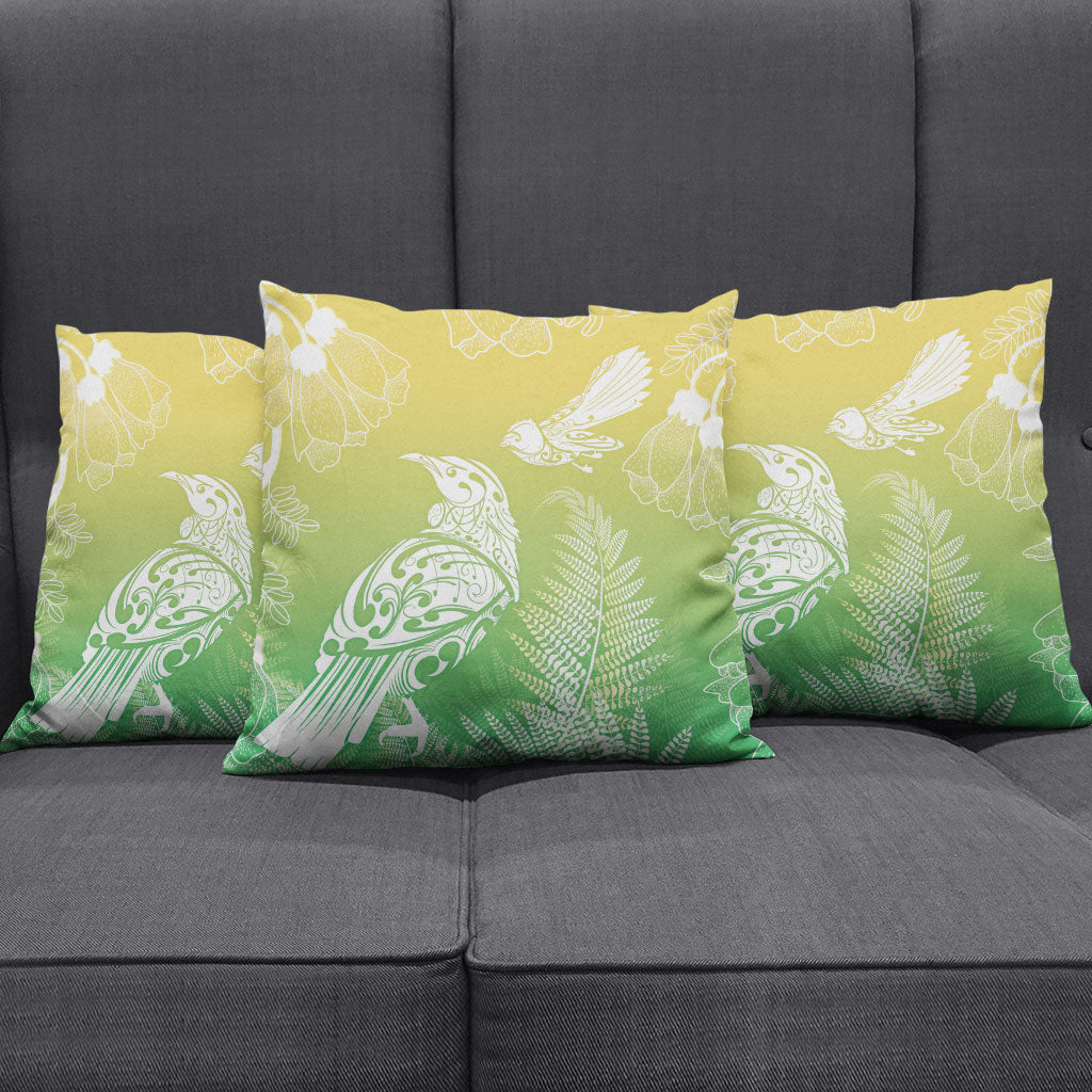 Aotearoa Maori Mahuru Tui With Pikawakawa Pillow Cover Spring Time LT7 - Polynesian Pride