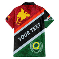 Personalised Penama and Papua New Guinea Day Family Matching Summer Maxi Dress and Hawaiian Shirt Emblem Mix Style LT7 - Polynesian Pride