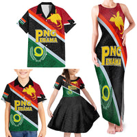 Personalised Penama and Papua New Guinea Day Family Matching Tank Maxi Dress and Hawaiian Shirt Emblem Mix Style LT7 - Polynesian Pride