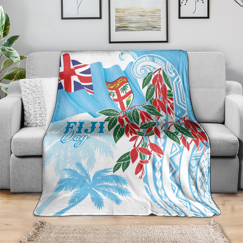 Bula Fiji Day Tagimaucia Palms Blanket Toso Mai Viti LT7 - Polynesian Pride