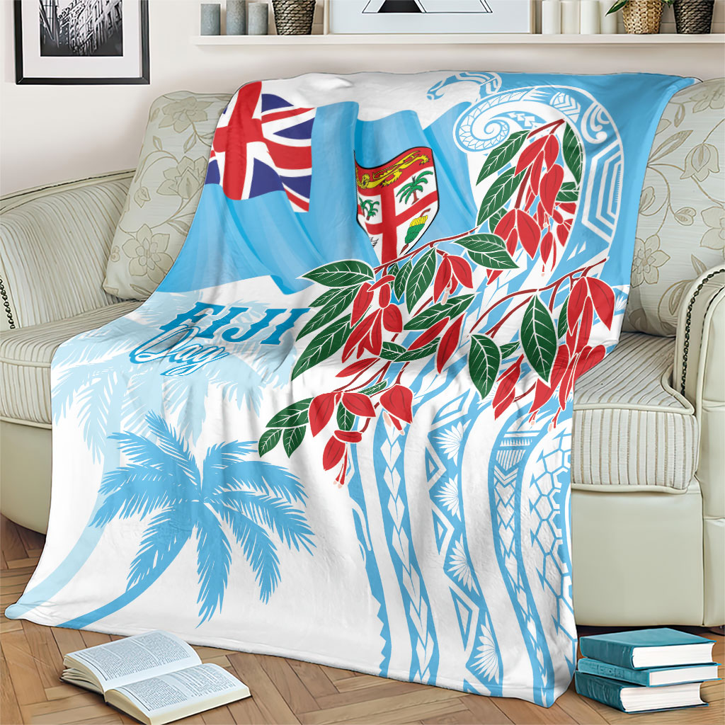 Bula Fiji Day Tagimaucia Palms Blanket Toso Mai Viti LT7 - Polynesian Pride