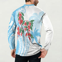 Bula Fiji Day Tagimaucia Palms Button Sweatshirt Toso Mai Viti LT7 - Polynesian Pride