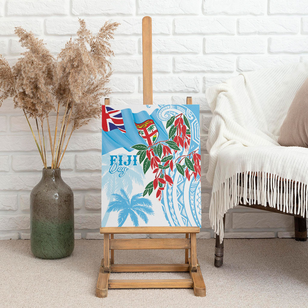 Bula Fiji Day Tagimaucia Palms Canvas Wall Art Toso Mai Viti LT7 - Polynesian Pride