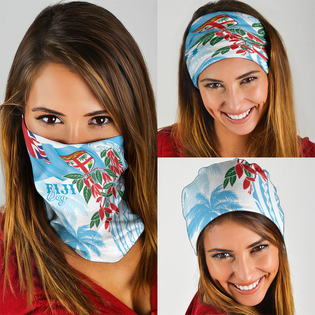 Bula Fiji Day Tagimaucia Palms Neck Gaiter Toso Mai Viti LT7 - Polynesian Pride