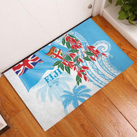 Bula Fiji Day Tagimaucia Palms Rubber Doormat Toso Mai Viti LT7 - Polynesian Pride