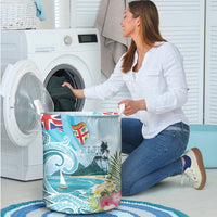 Bula Fiji Seascape Laundry Basket Fiji Day - Islands Heritage LT7 - Polynesian Pride