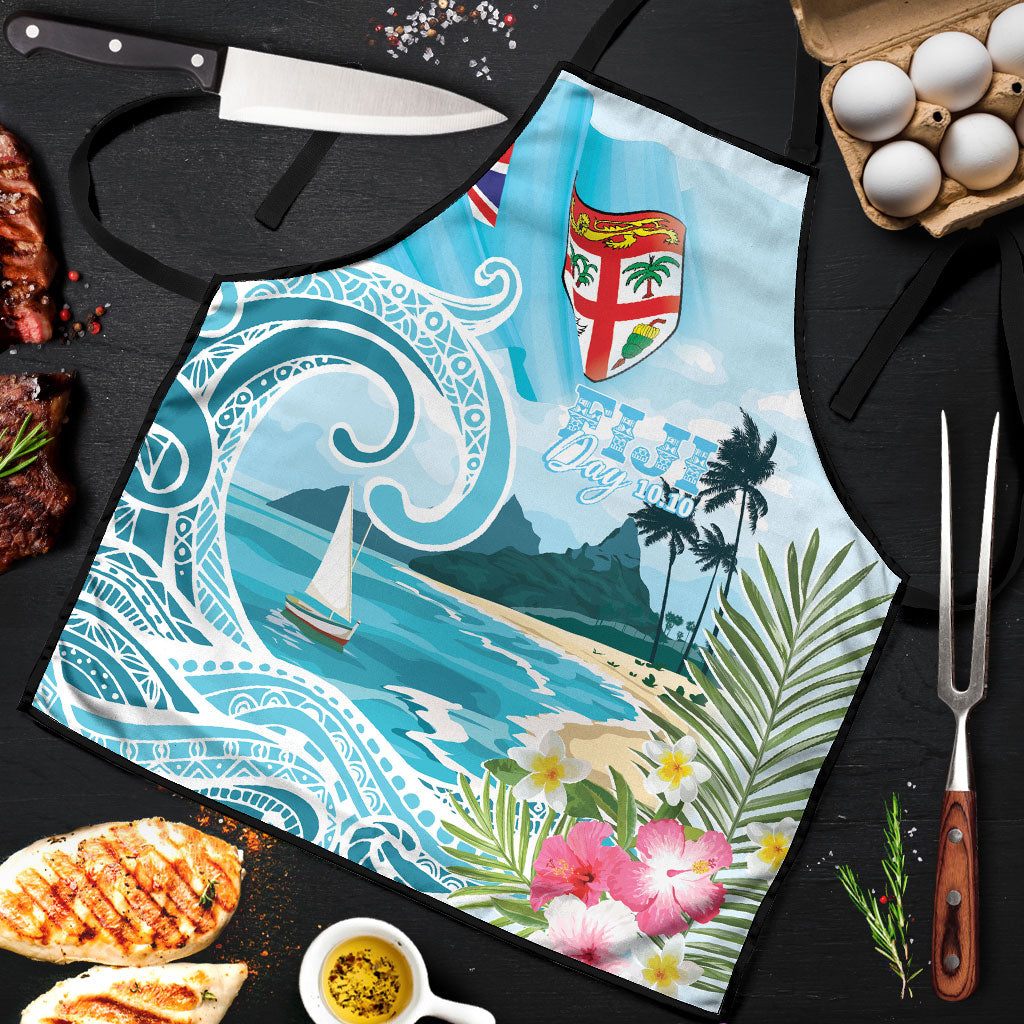Bula Fiji Seascape Apron Fiji Day - Islands Heritage LT7 Multicolor - Polynesian Pride
