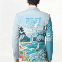 Bula Fiji Seascape Blazer Fiji Day - Islands Heritage LT7 - Polynesian Pride