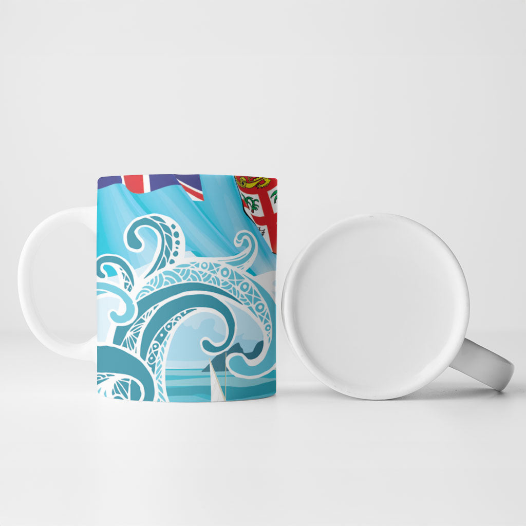 Bula Fiji Seascape Ceramic Mug Fiji Day - Islands Heritage LT7 - Polynesian Pride