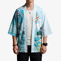 Bula Fiji Seascape Kimono Fiji Day - Islands Heritage LT7 - Polynesian Pride