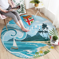 Bula Fiji Seascape Round Carpet Fiji Day - Islands Heritage LT7 - Polynesian Pride