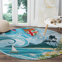 Bula Fiji Seascape Round Carpet Fiji Day - Islands Heritage LT7 - Polynesian Pride