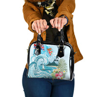 Bula Fiji Seascape Shoulder Handbag Fiji Day - Islands Heritage LT7 One Size Multicolor - Polynesian Pride