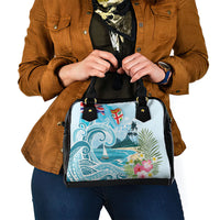 Bula Fiji Seascape Shoulder Handbag Fiji Day - Islands Heritage LT7 - Polynesian Pride