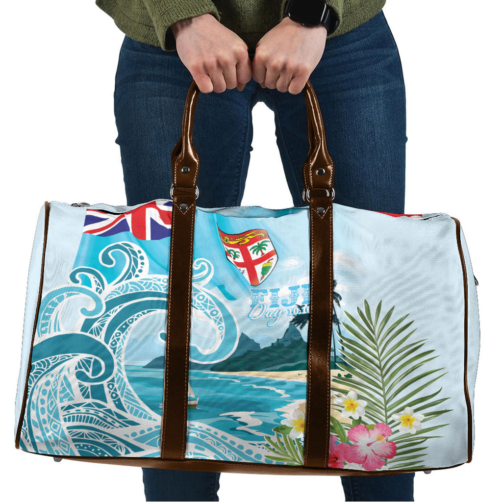 Bula Fiji Seascape Travel Bag Fiji Day - Islands Heritage LT7 Multicolor - Polynesian Pride