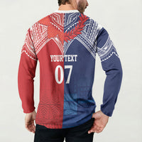 TokoUso Tonga Samoa Brothers Forever Custom Button Sweatshirt Ulafala and Heilala Unity LT7 - Polynesian Pride