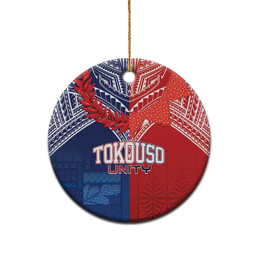 TokoUso Tonga Samoa Brothers Forever Ceramic Ornament Ulafala and Heilala Unity LT7 - Polynesian Pride