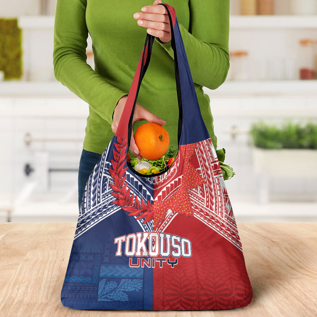 TokoUso Tonga Samoa Brothers Forever Grocery Bag Ulafala and Heilala Unity LT7 - Polynesian Pride