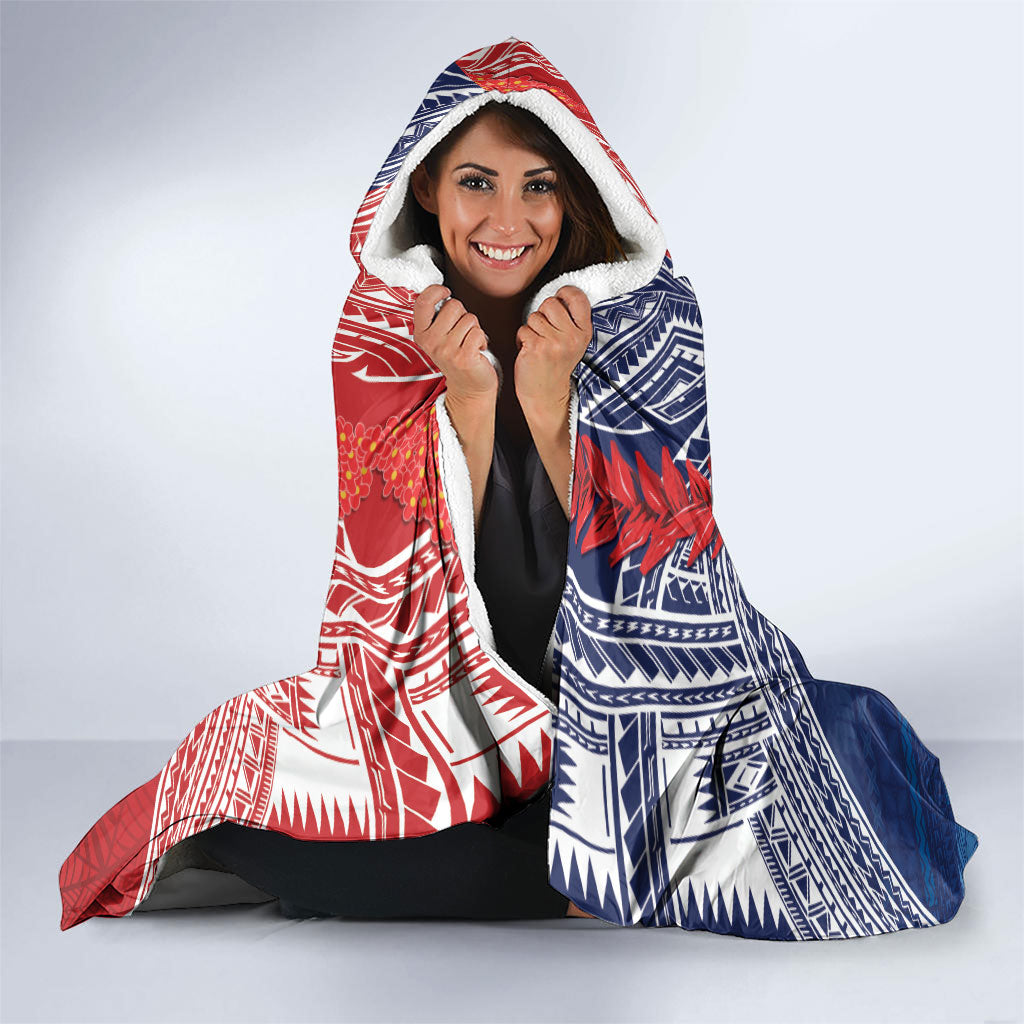 TokoUso Tonga Samoa Brothers Forever Hooded Blanket Ulafala and Heilala Unity LT7 - Polynesian Pride