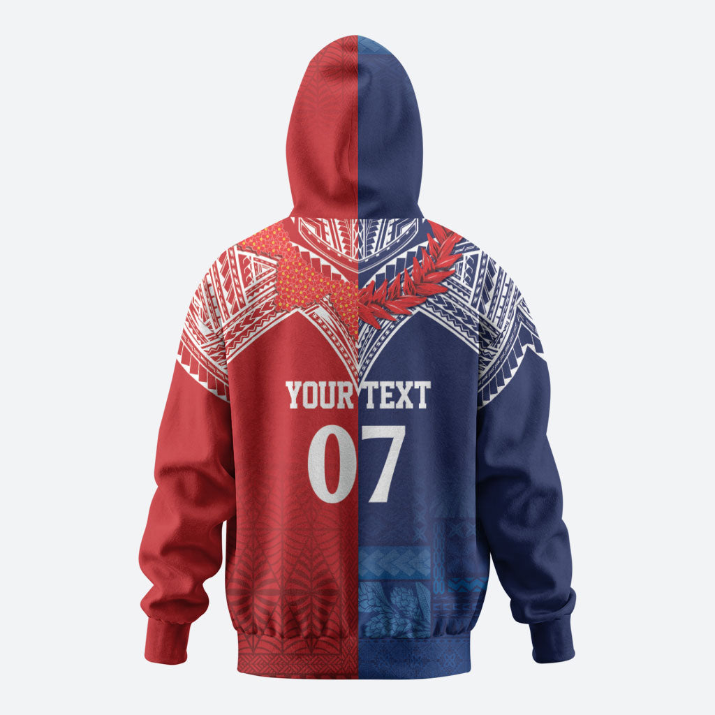 TokoUso Tonga Samoa Brothers Forever Custom Hoodie Ulafala and Heilala Unity LT7 - Polynesian Pride