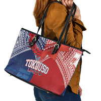 TokoUso Tonga Samoa Brothers Forever Leather Tote Bag Ulafala and Heilala Unity LT7 - Polynesian Pride