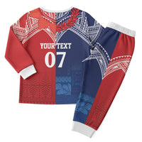 TokoUso Tonga Samoa Brothers Forever Custom Christmas Pajama Set Ulafala and Heilala Unity LT7 - Polynesian Pride
