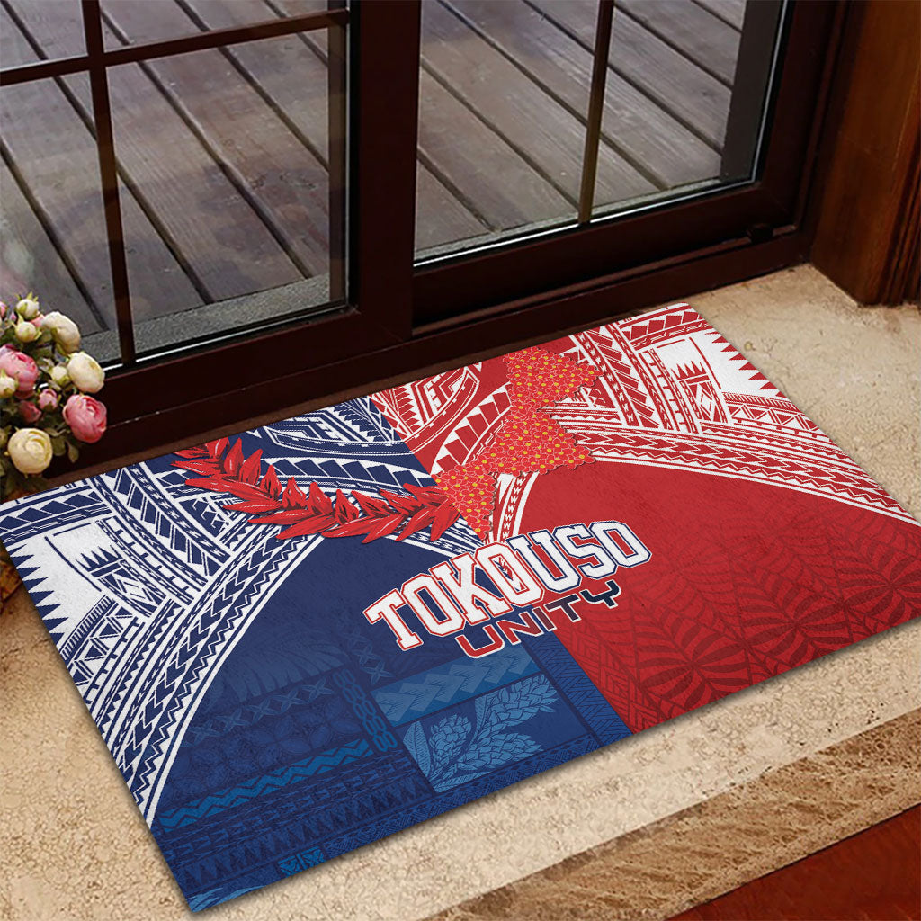 TokoUso Tonga Samoa Brothers Forever Rubber Doormat Ulafala and Heilala Unity LT7 - Polynesian Pride