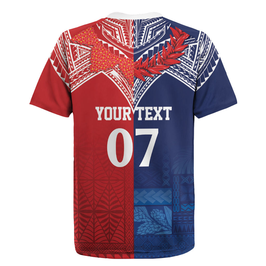 TokoUso Tonga Samoa Brothers Forever Custom Rugby Jersey Ulafala and Heilala Unity LT7 - Polynesian Pride