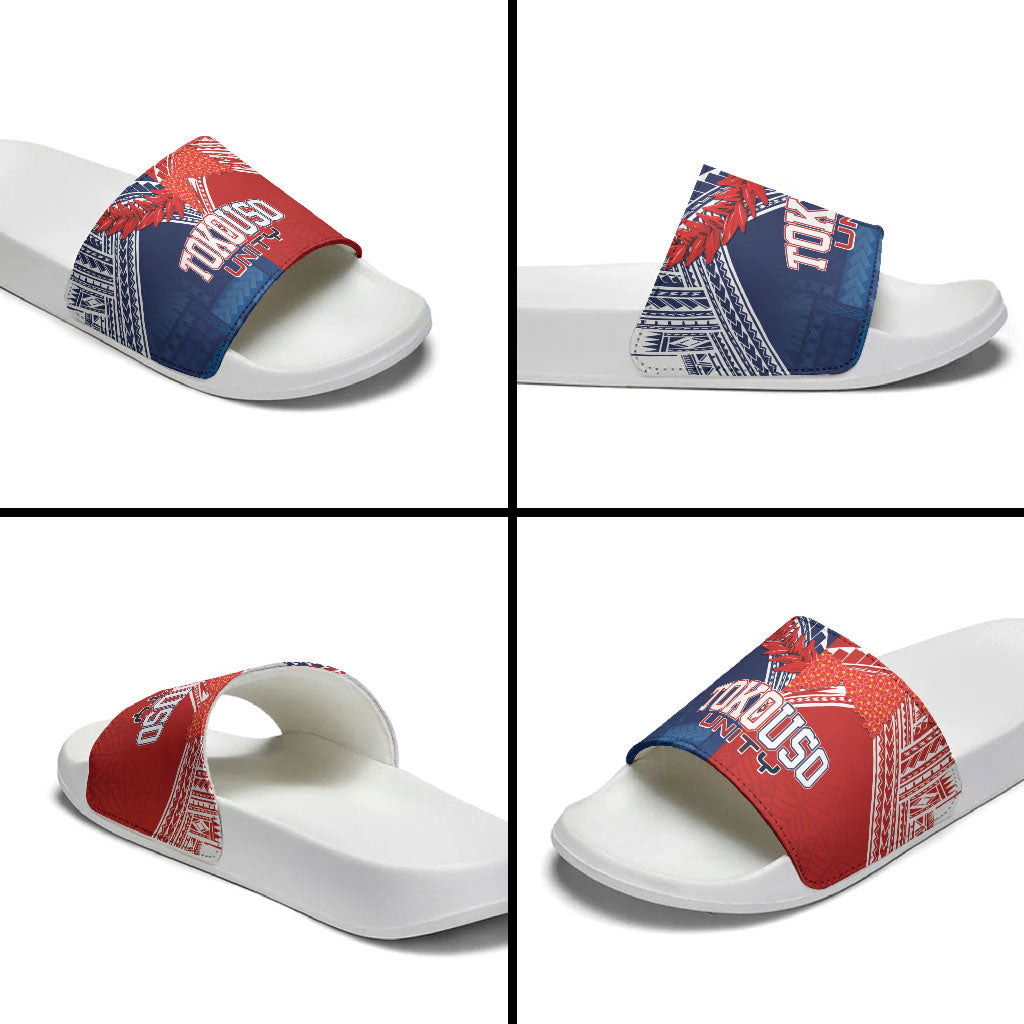 TokoUso Tonga Samoa Brothers Forever Slide Sandals Ulafala and Heilala Unity LT7 - Polynesian Pride