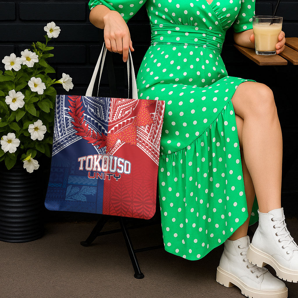 TokoUso Tonga Samoa Brothers Forever Tote Bag Ulafala and Heilala Unity LT7 - Polynesian Pride