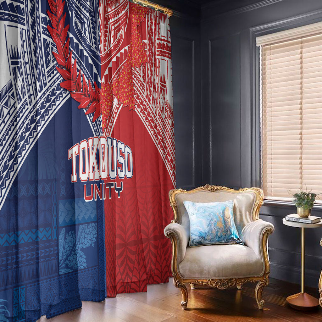 TokoUso Tonga Samoa Brothers Forever Window Curtain Ulafala and Heilala Unity LT7 - Polynesian Pride